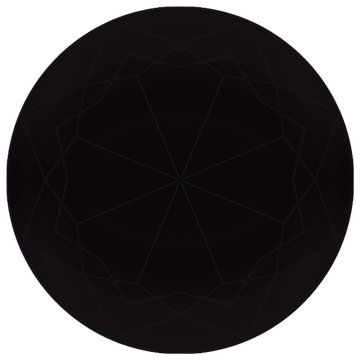 A very dark gray circle with subtle rings.